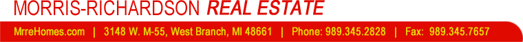 Morris-Richardson Real Estate of West Branch in northern Michigan.